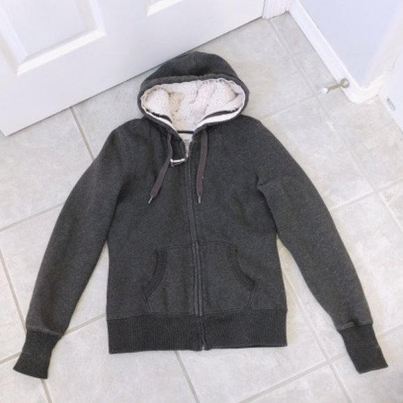 Grey Sweater Hoodie Size M - Picture 6 of 7